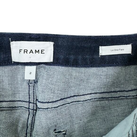 Frame Denim Le One Flare Jean 2 29-34 Adaptable Keller High Rise Stretch Retro - Picture 5 of 9
